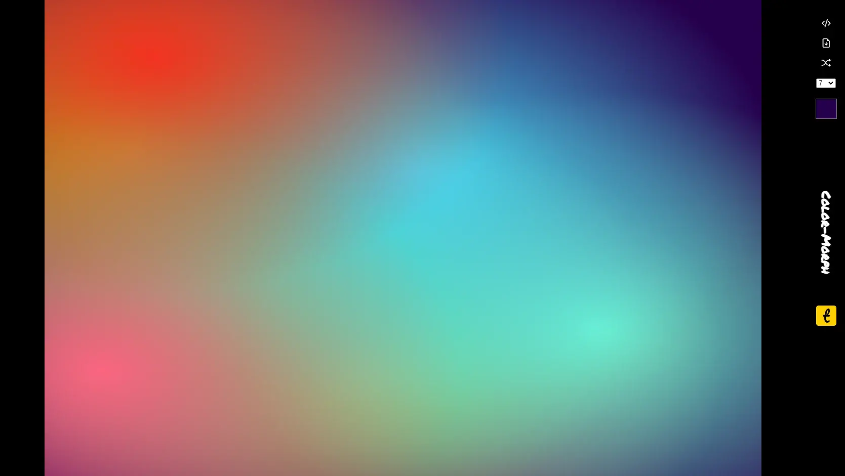 Générateur dégradé couleur en ligne color morph