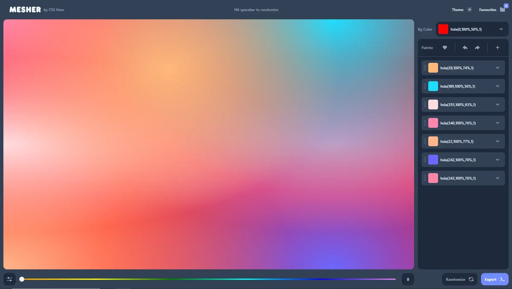 Blogduwebdesign outils design generateurs degrades couleurs en ligne colorffy mesher