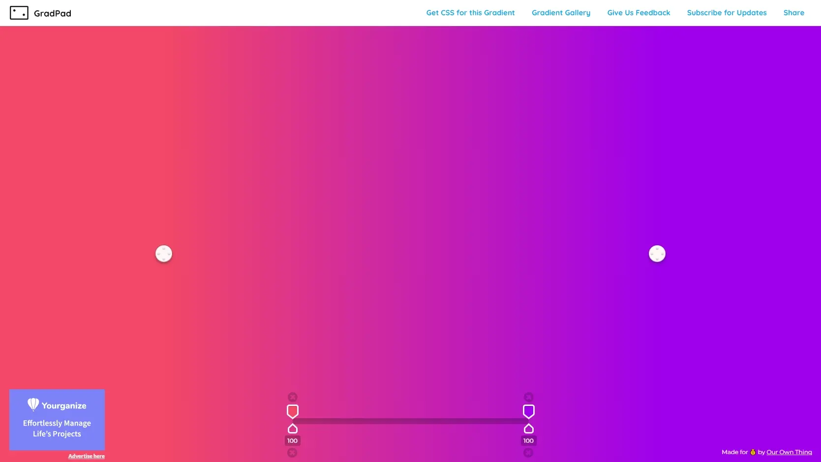 Blogduwebdesign outils design generateurs degrades couleurs en ligne grad pad