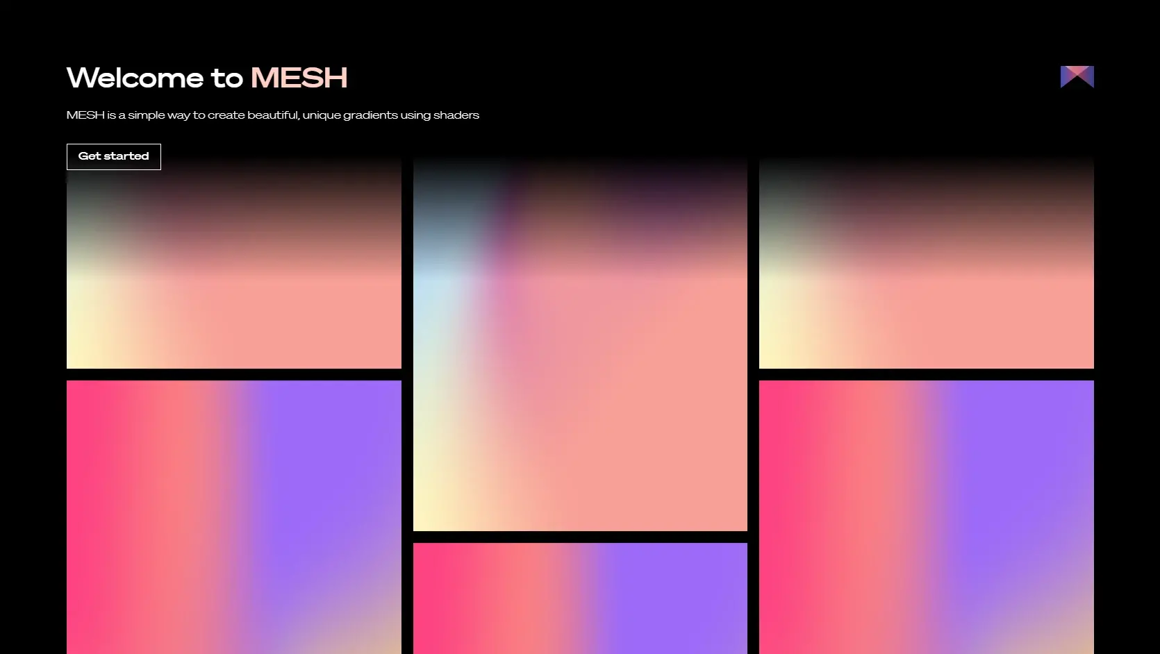 Générateur dégradé couleur en ligne mesh