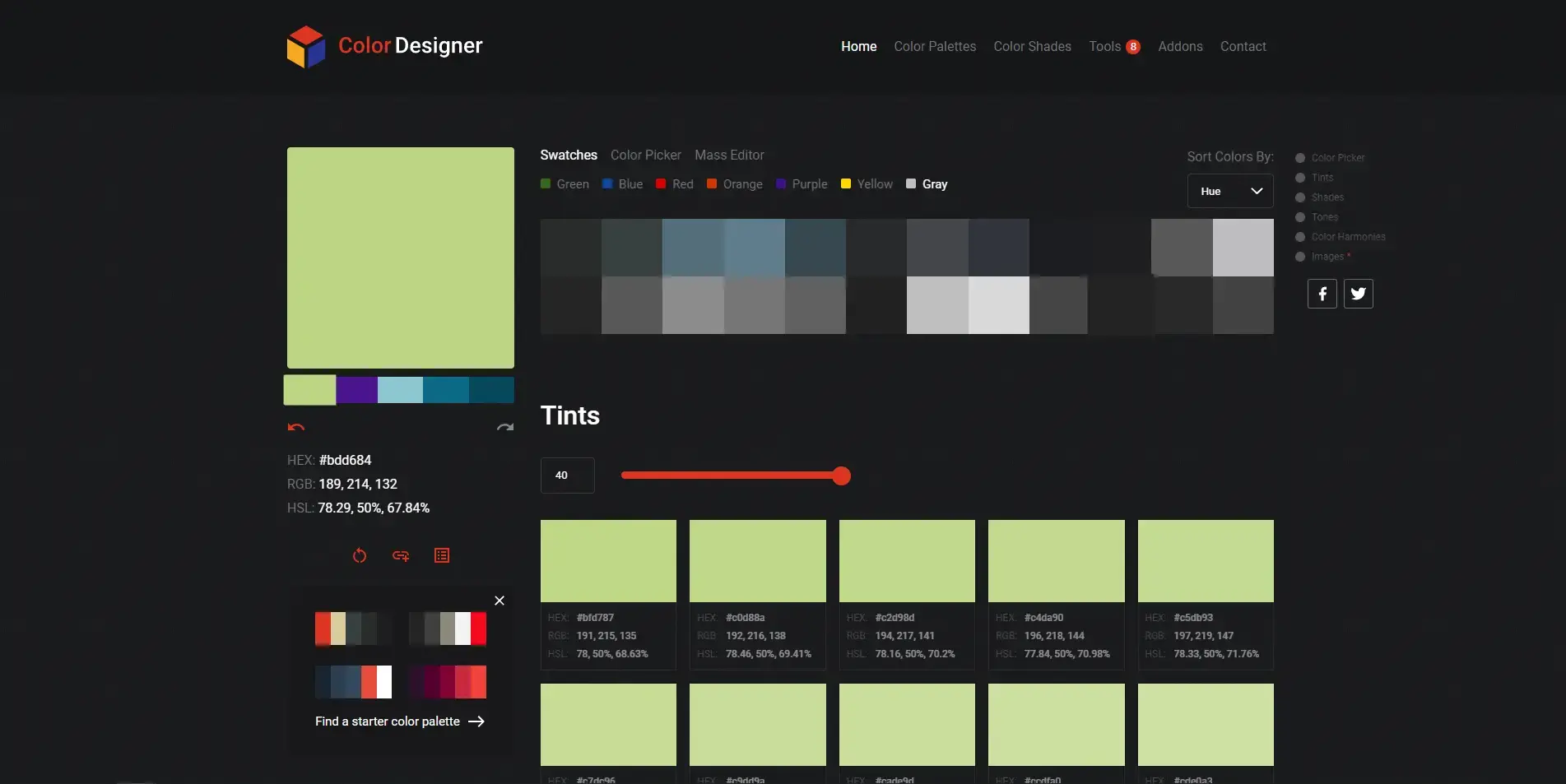 Blogduwebdesign outils design generateurs palettes couleurs en ligne colordesigner