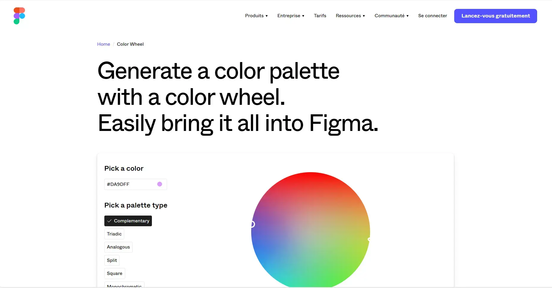 Blogduwebdesign outils design generateurs palettes couleurs en ligne figma color wheel