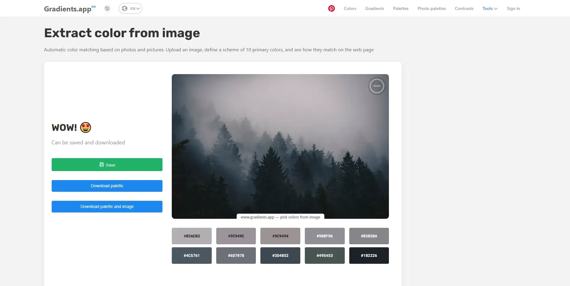 Blogduwebdesign outils design generateurs palettes couleurs en ligne gratients