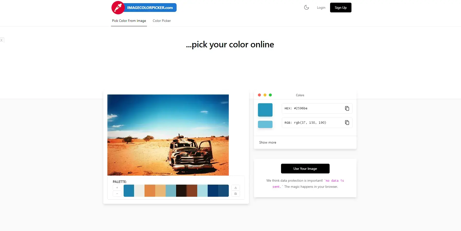 Blogduwebdesign outils design generateurs palettes couleurs en ligne image color picker