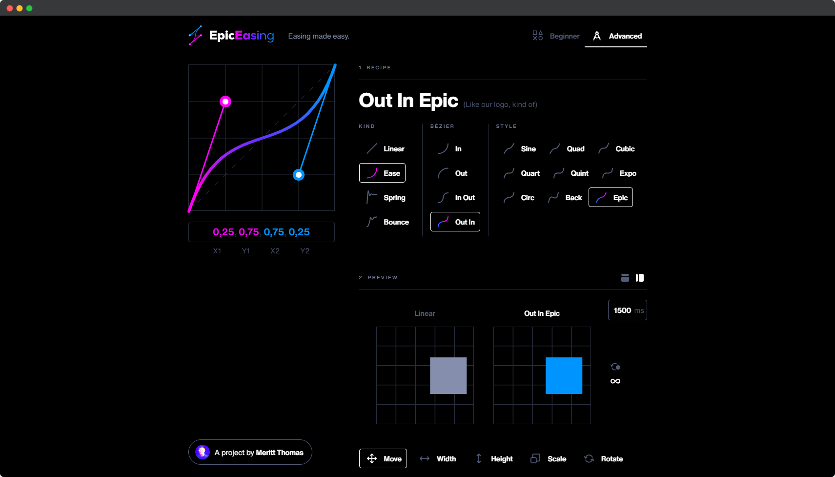 Blogduwebdesign outils motion design animation web epic easing