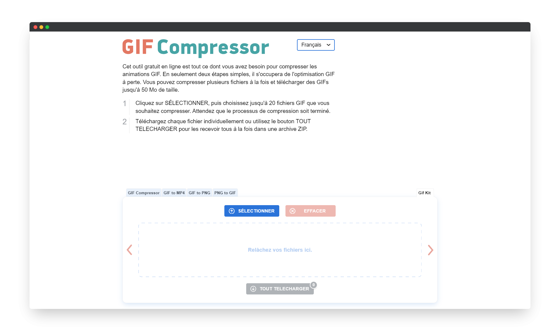 Outil compresser image gifcompressor