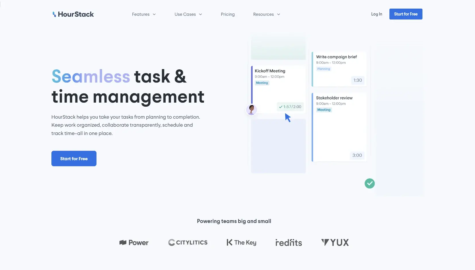Logiciel time tracking hour stack