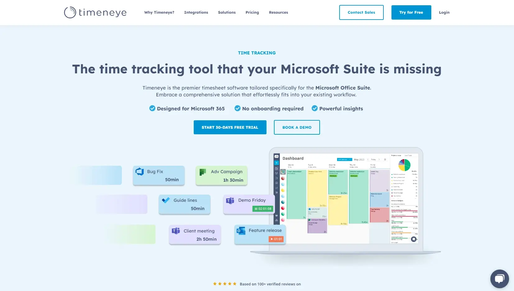 Logiciel time tracking timeeye