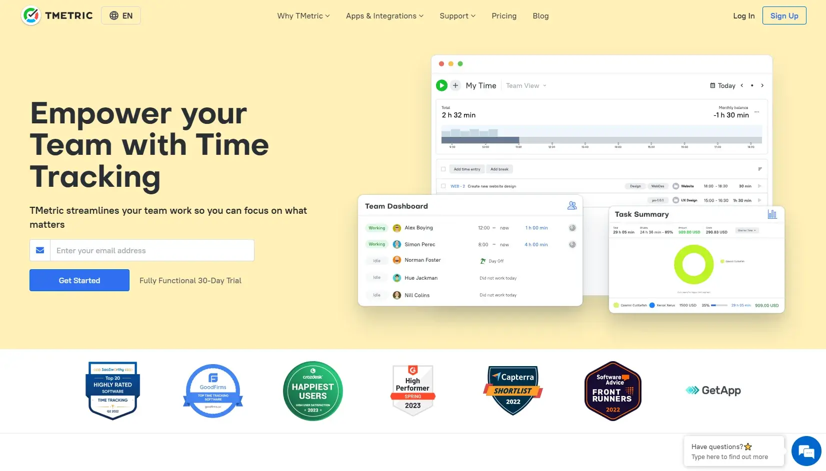 Blogduwebdesign outils productivite time tracking tmetric