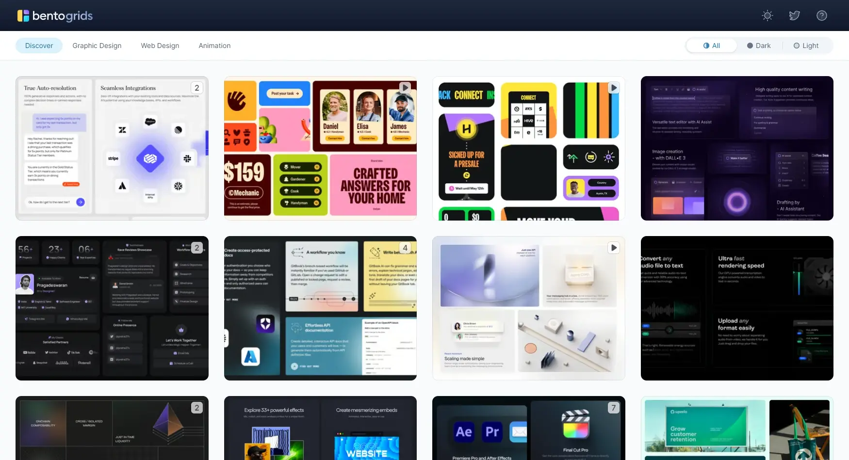 Blogduwebdesign outils productivite veille creative bento grids