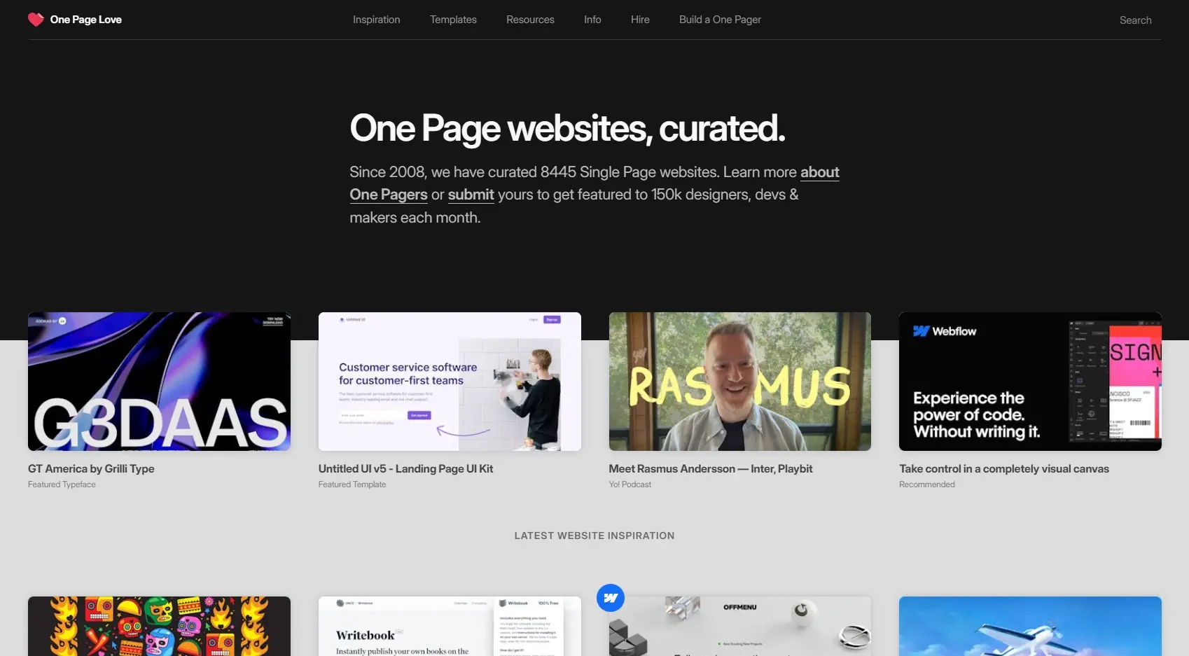 Blogduwebdesign outils productivite veille creative one page love