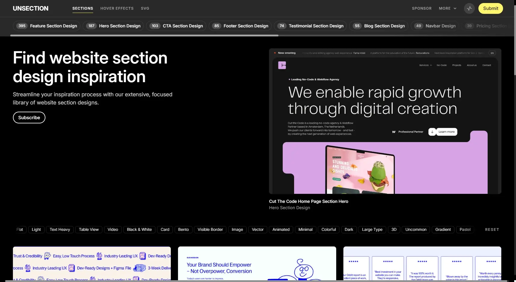 Blogduwebdesign outils productivite veille creative unsection