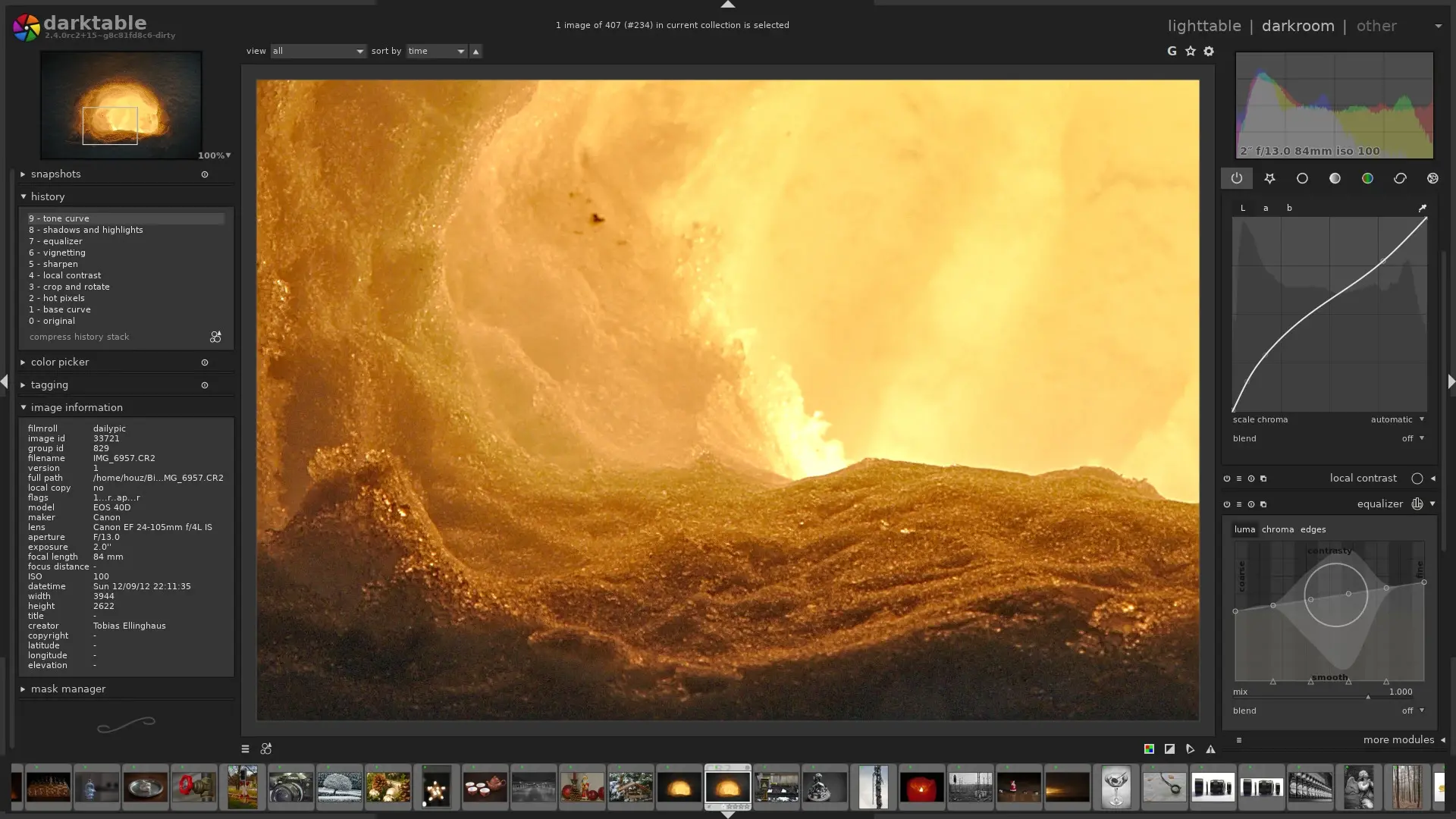 Logiciel de retouche photo gratuit darktable