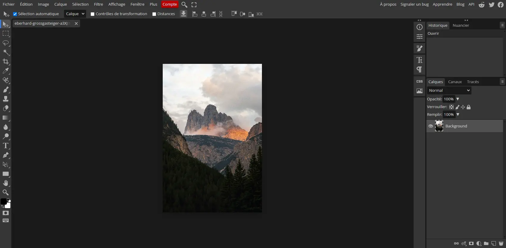 Logiciel de retouche photo gratuit gimp