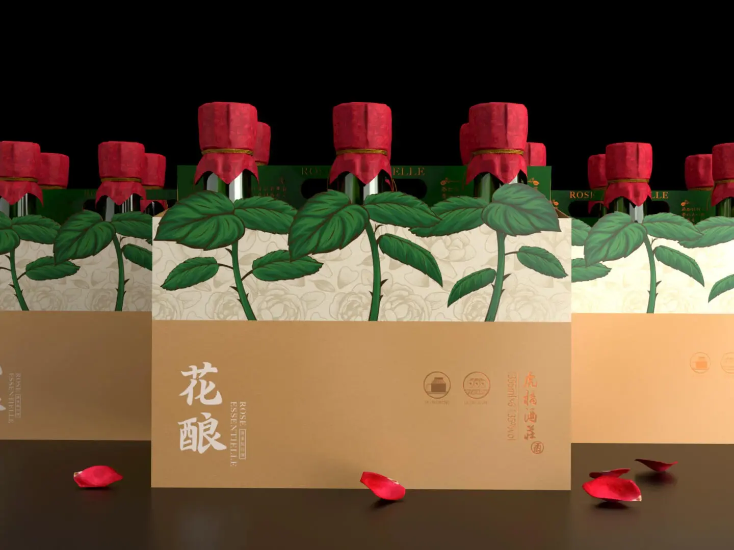 Blogduwebdesign packaging habillage bouteille original rose essentielle