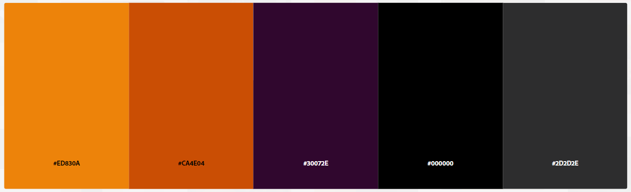 Blogduwebdesign palettes couleurs halloween spooky