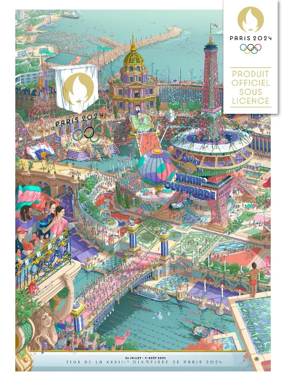 Blogduwebdesign paris 2024 affiches officielles ugo gattoni