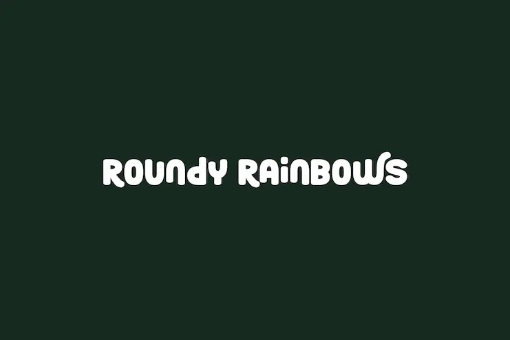 Blogduwebdesign police arrondie projets graphiques roundy rainbows