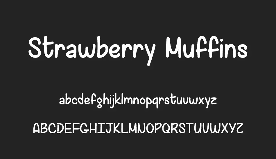 Blogduwebdesign police arrondie projets graphiques strawberry muffins