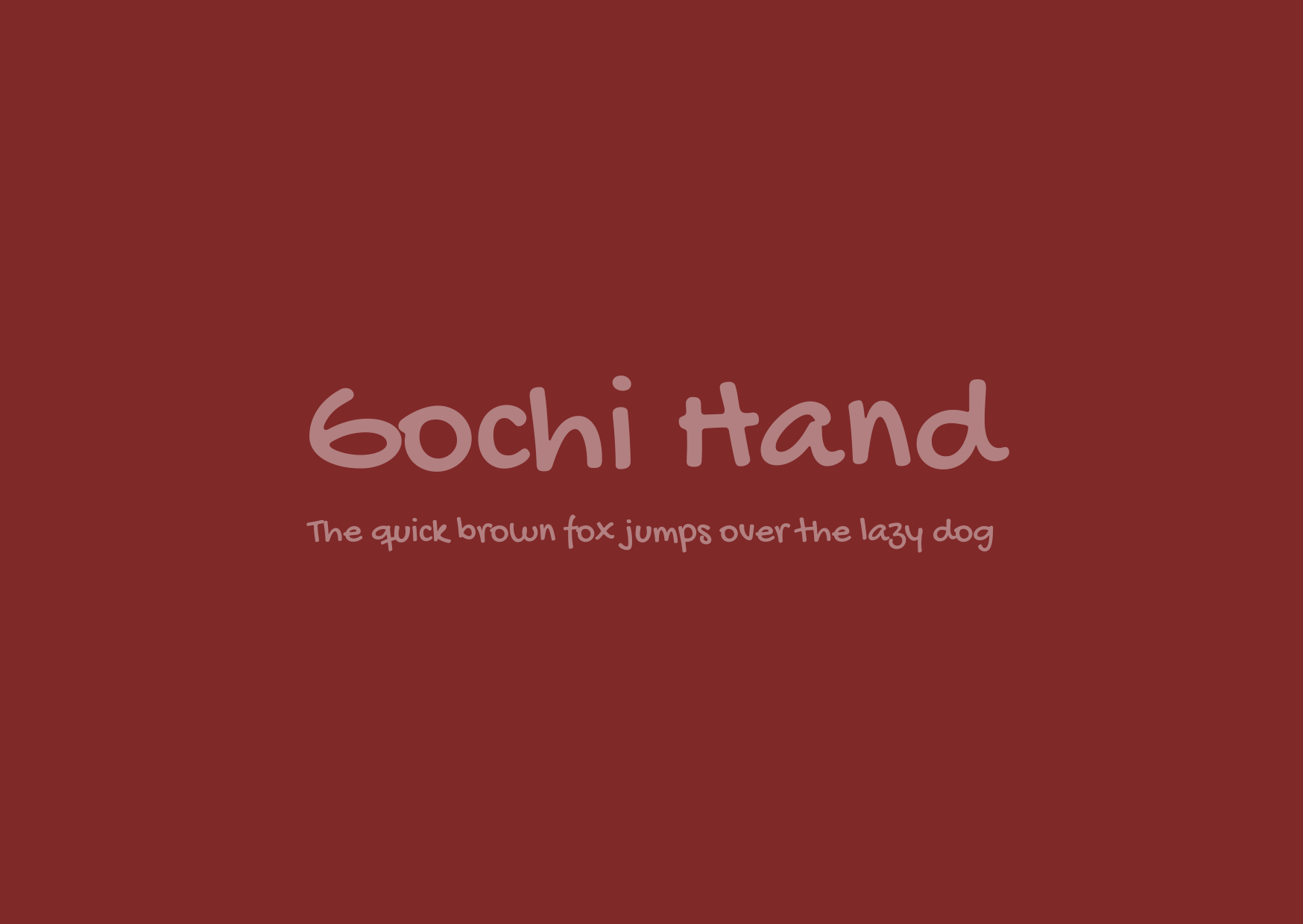 Blogduwebdesign police manuscrite gochi hand