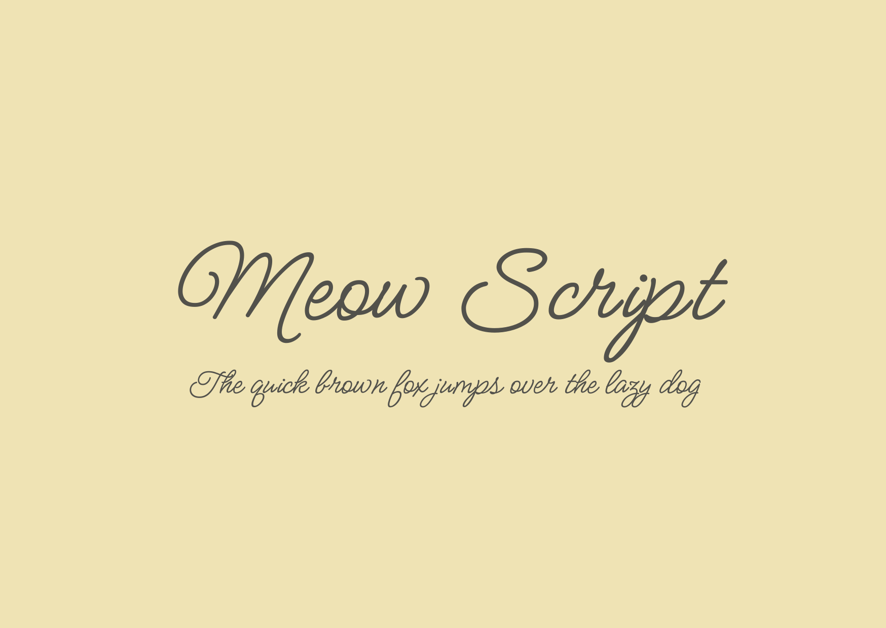 Blogduwebdesign police manuscrite meow script