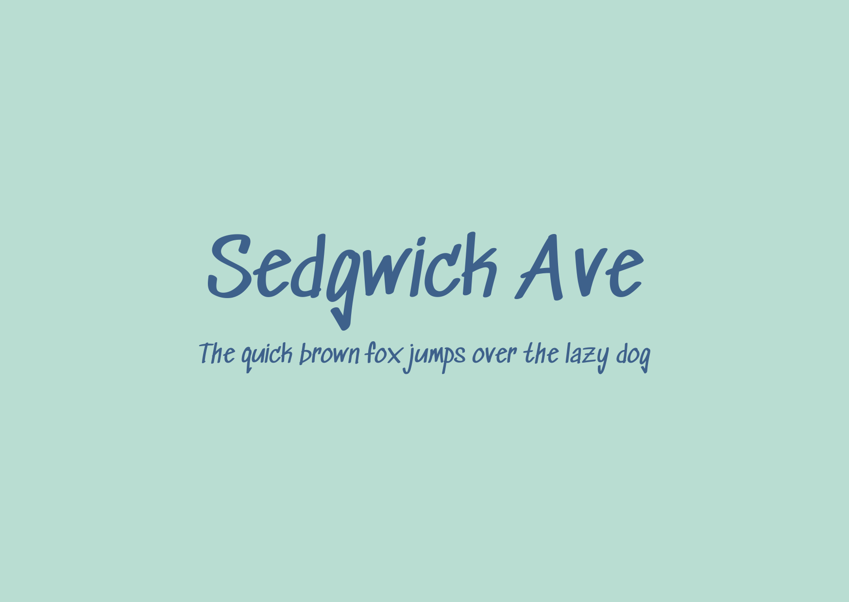 Blogduwebdesign police manuscrite sedgwick ave