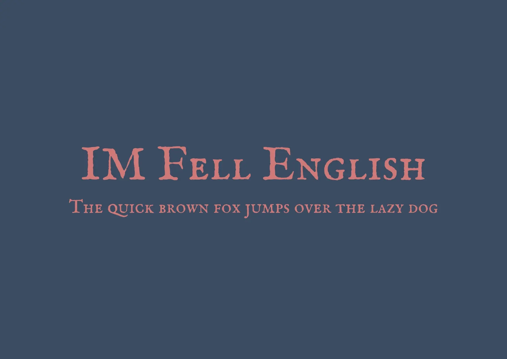 Blogduwebdesign police serif im fell english