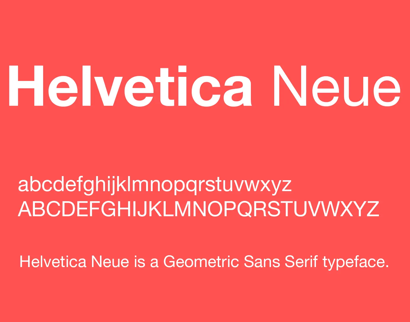 Polices caracteres - helvetica neue