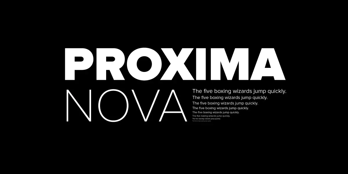 Polices instagram - proxima nova