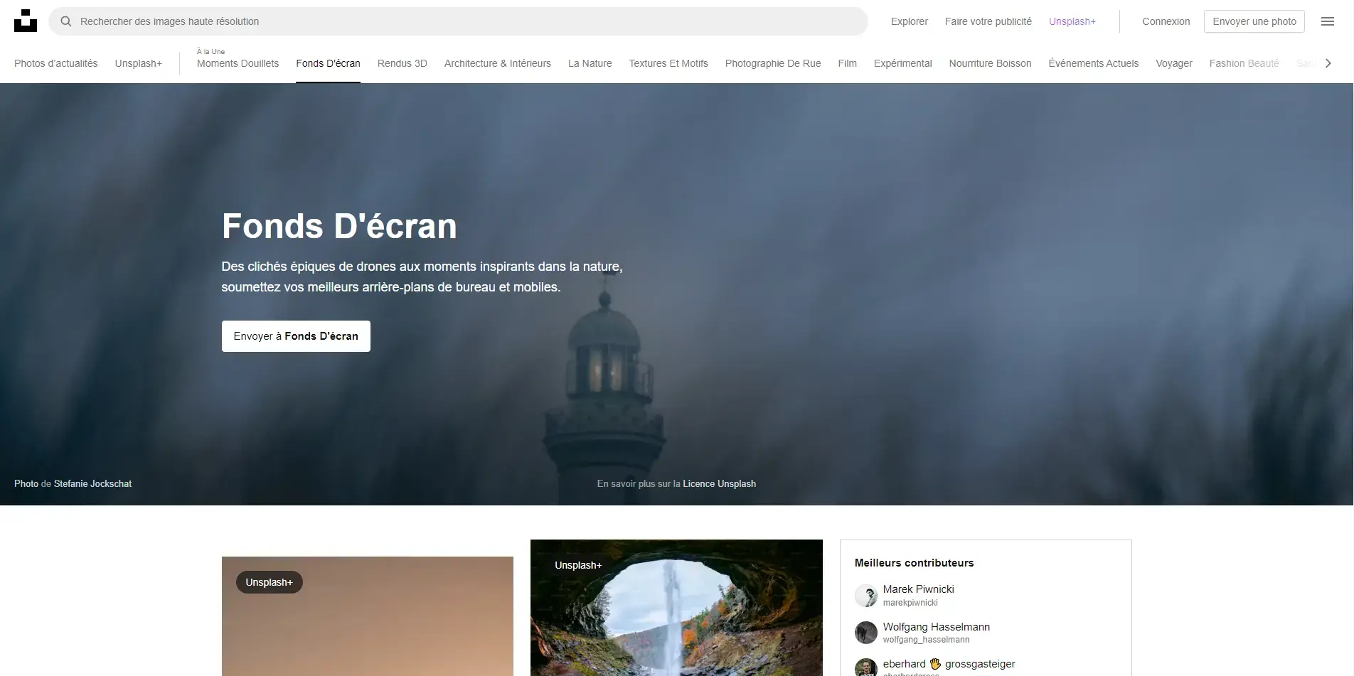 Fond d'écran pc unsplash
