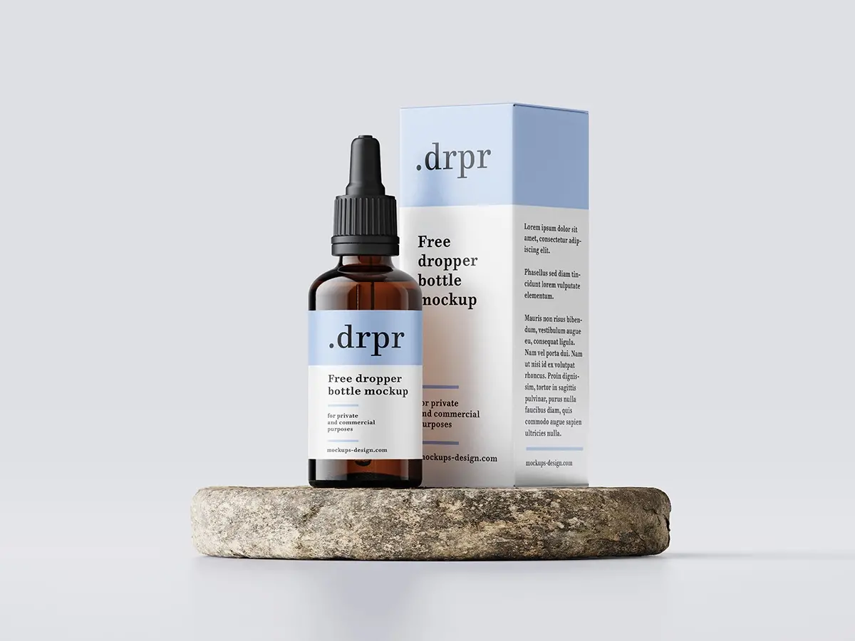 Blogduwebdesign ressources web mockups gratuits cosmetiques flacon compte gouttes