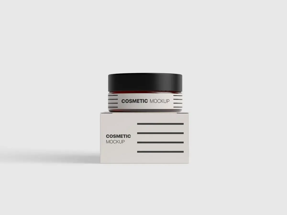 Blogduwebdesign ressources web mockups gratuits cosmetiques pot creme visage 2