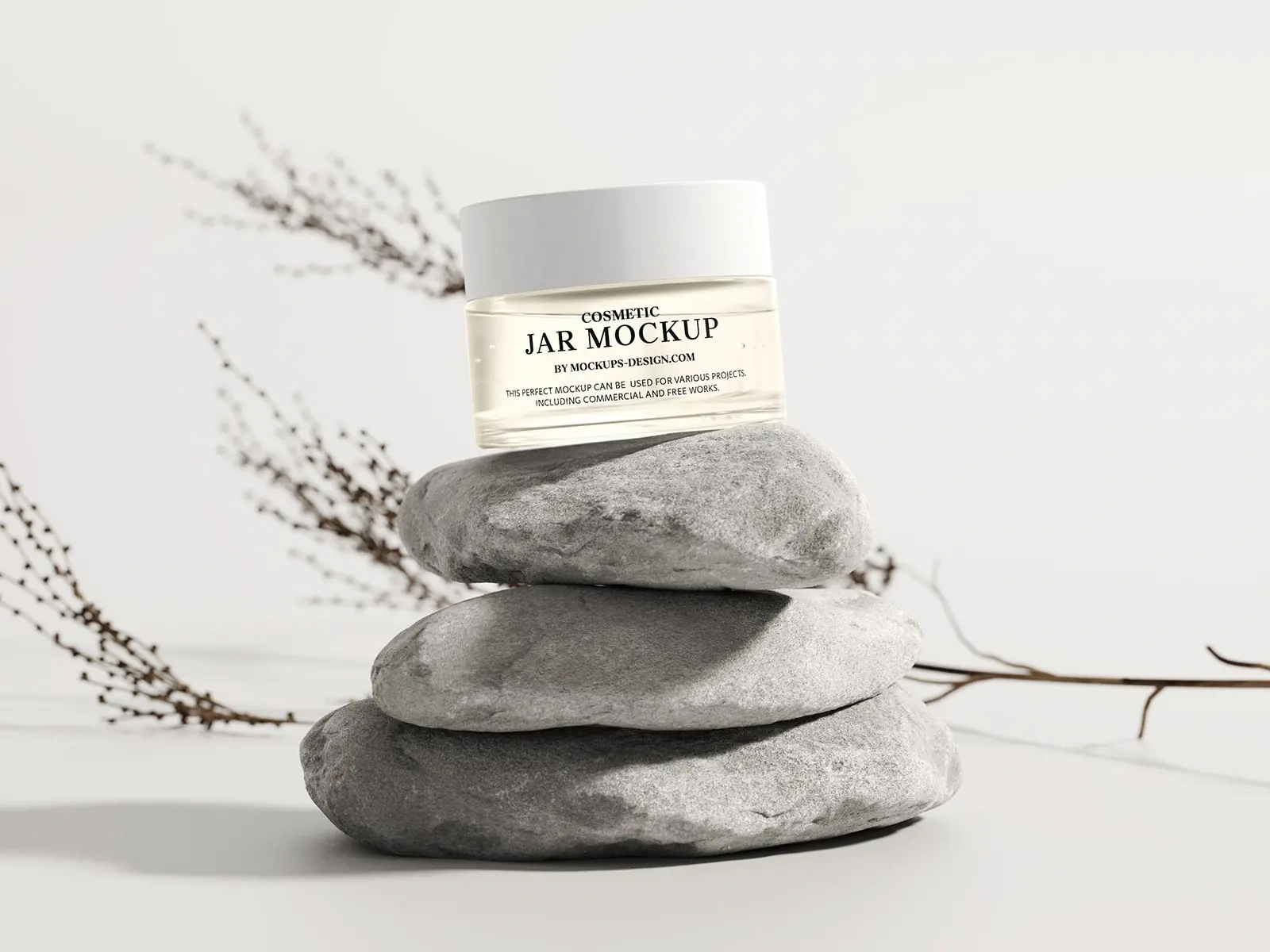 Blogduwebdesign ressources web mockups gratuits cosmetiques pot transparent