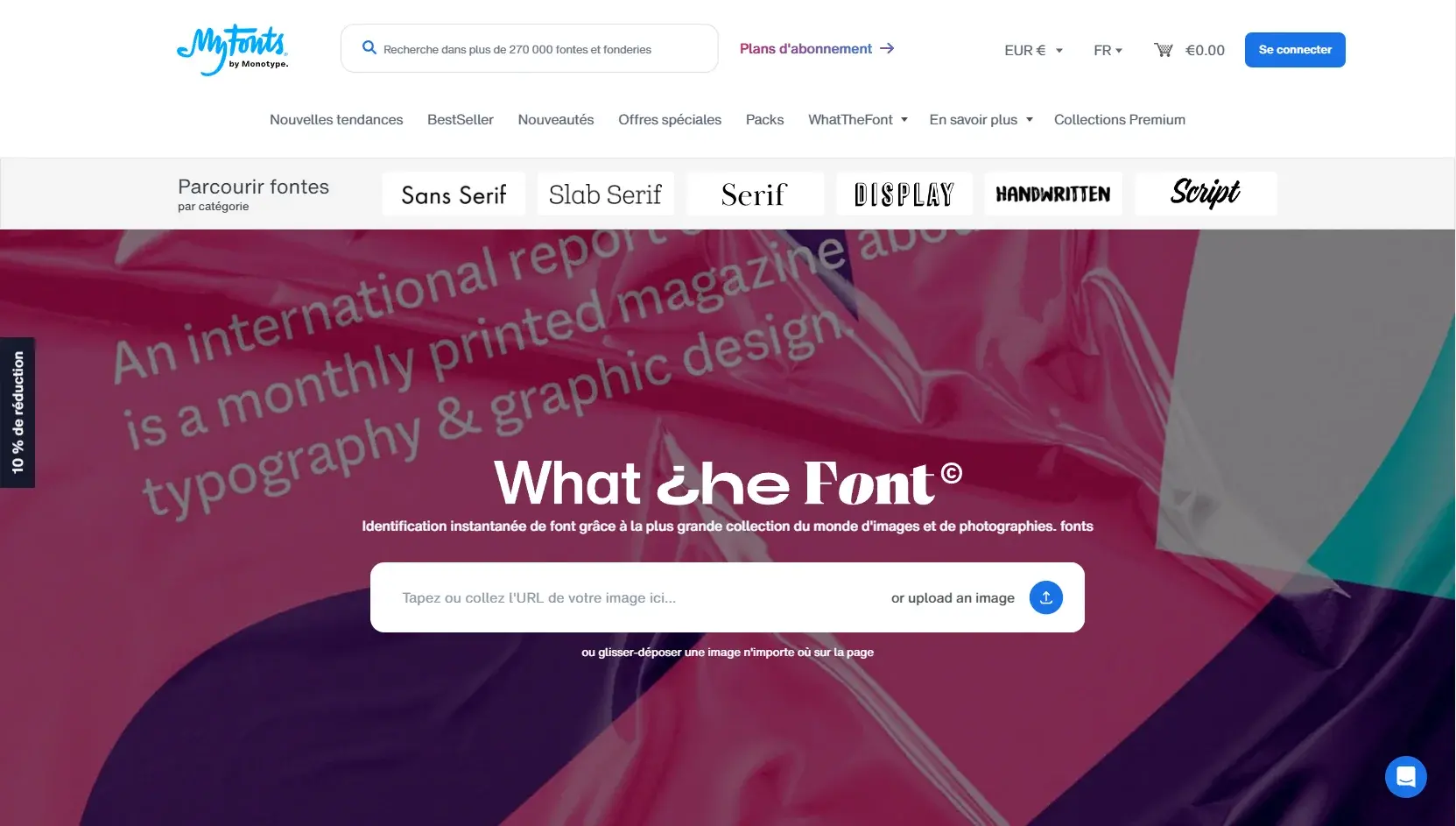 Trouver la police d'une image what the font
