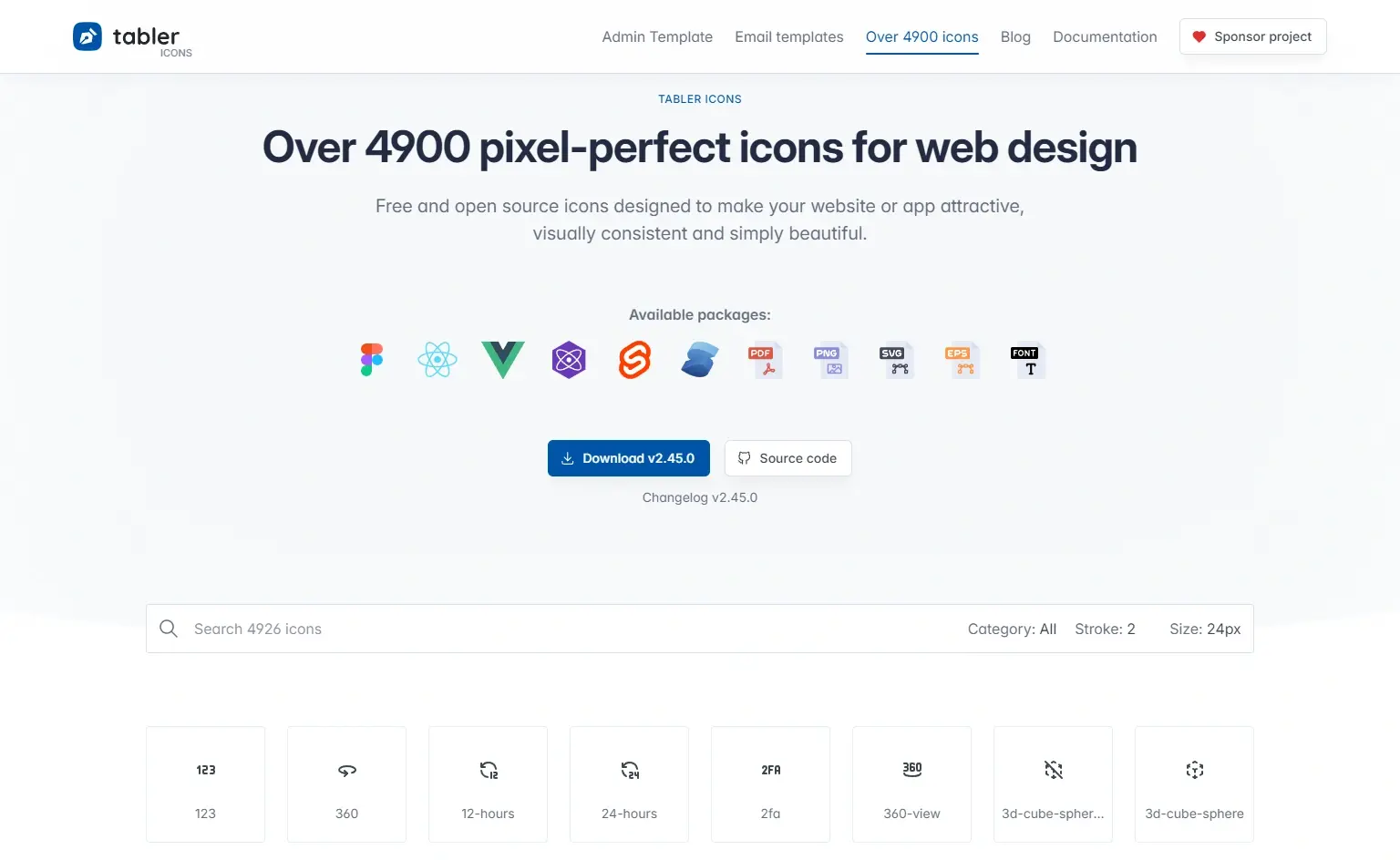Blogduwebdesign ressources web sites telecharger icones gratuitement tabler icons