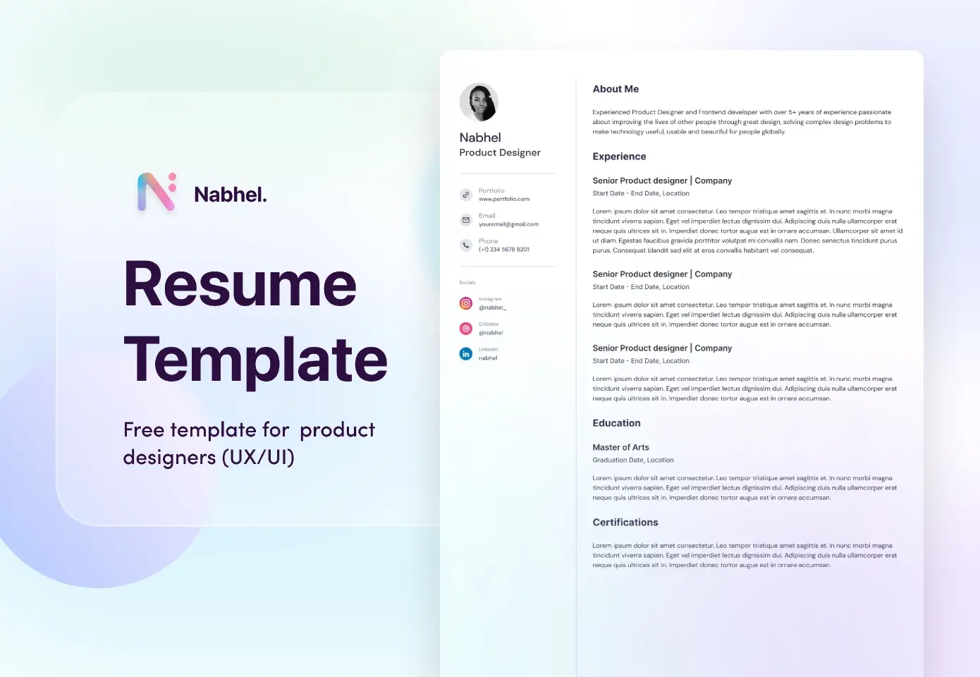 Blogduwebdesign ressources web templates figma cv designer