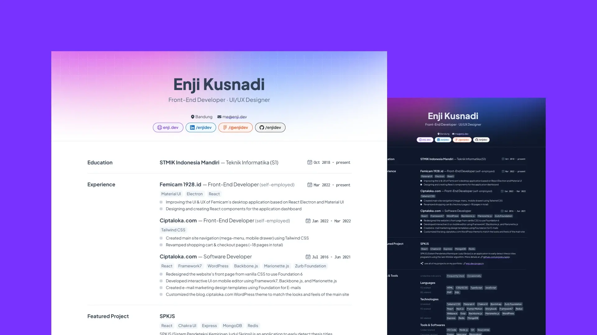 Blogduwebdesign ressources web templates figma cv developpeur front end