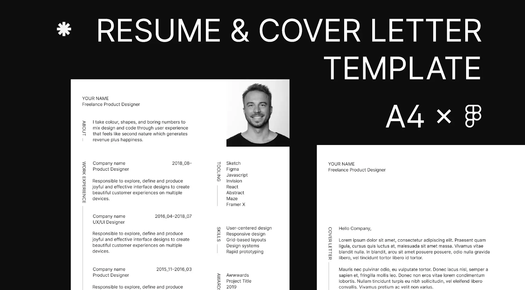 Blogduwebdesign ressources web templates figma cv lettre motivation epures