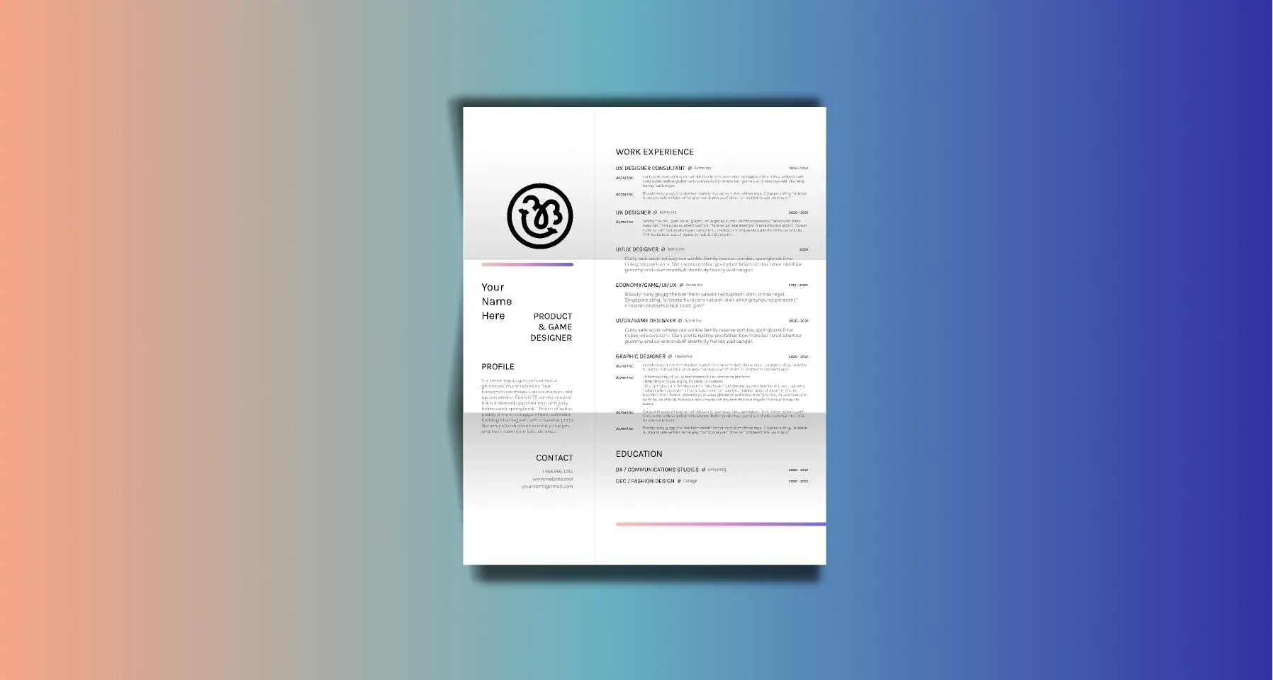 Blogduwebdesign ressources web templates figma cv product designer