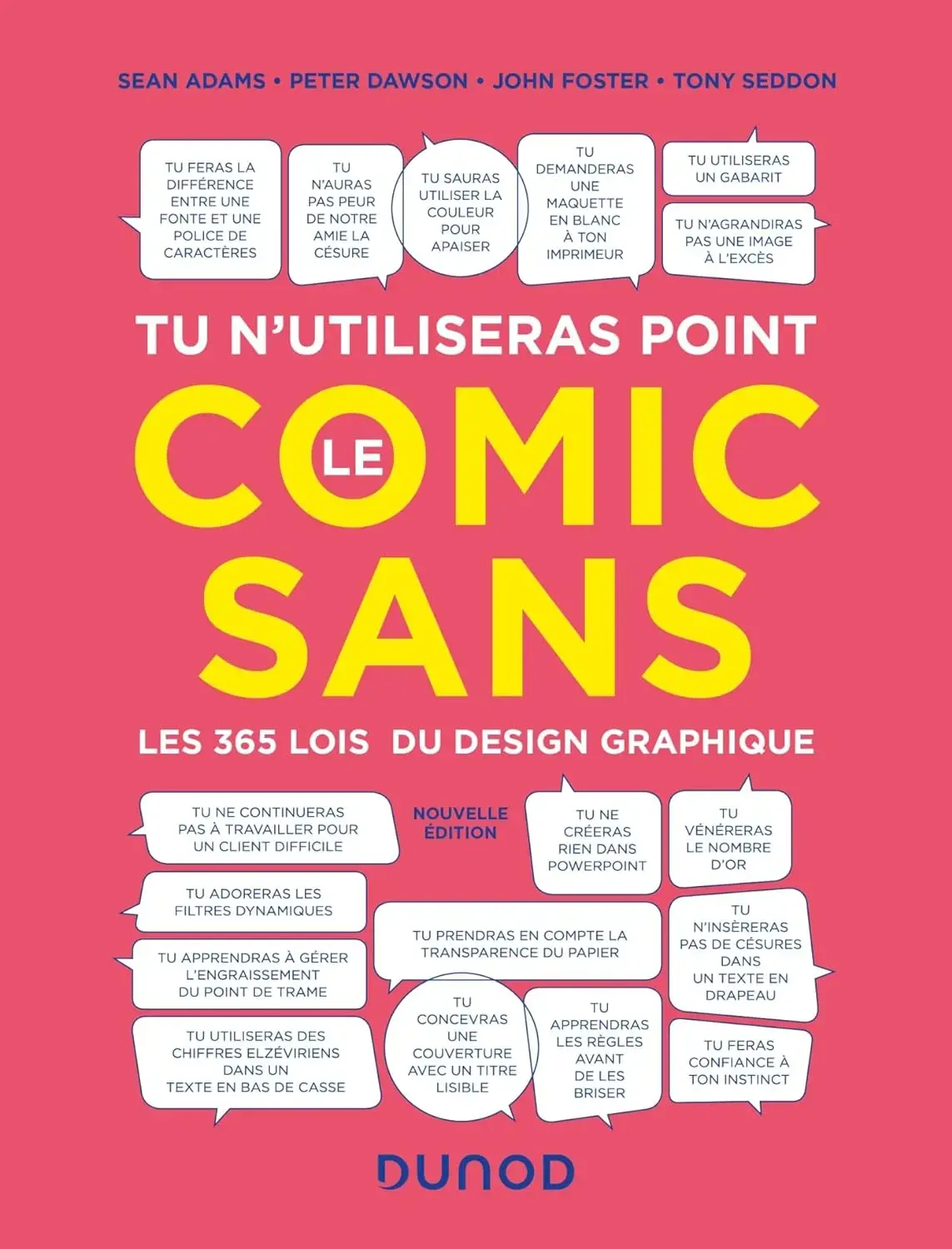 Livre graphisme tu utiliseras point le comic sans