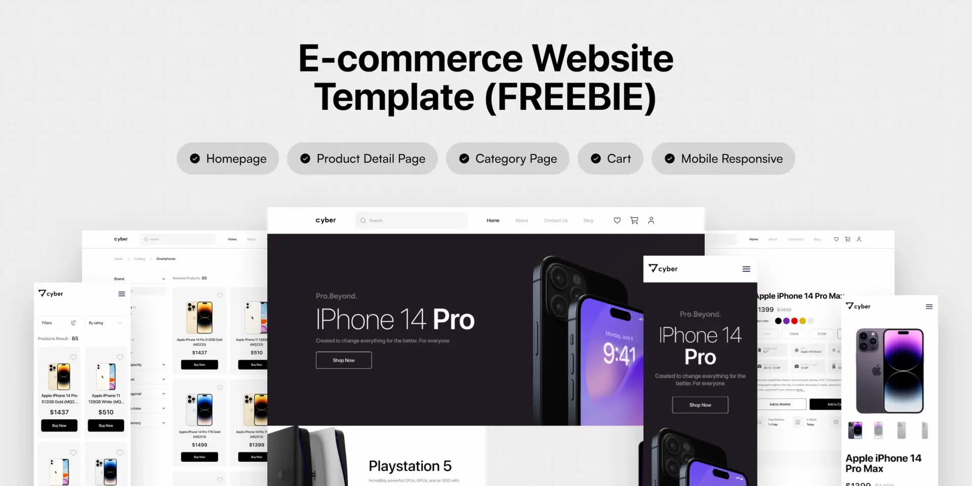 Blogduwebdesign templates figma gratuits site web e commerce