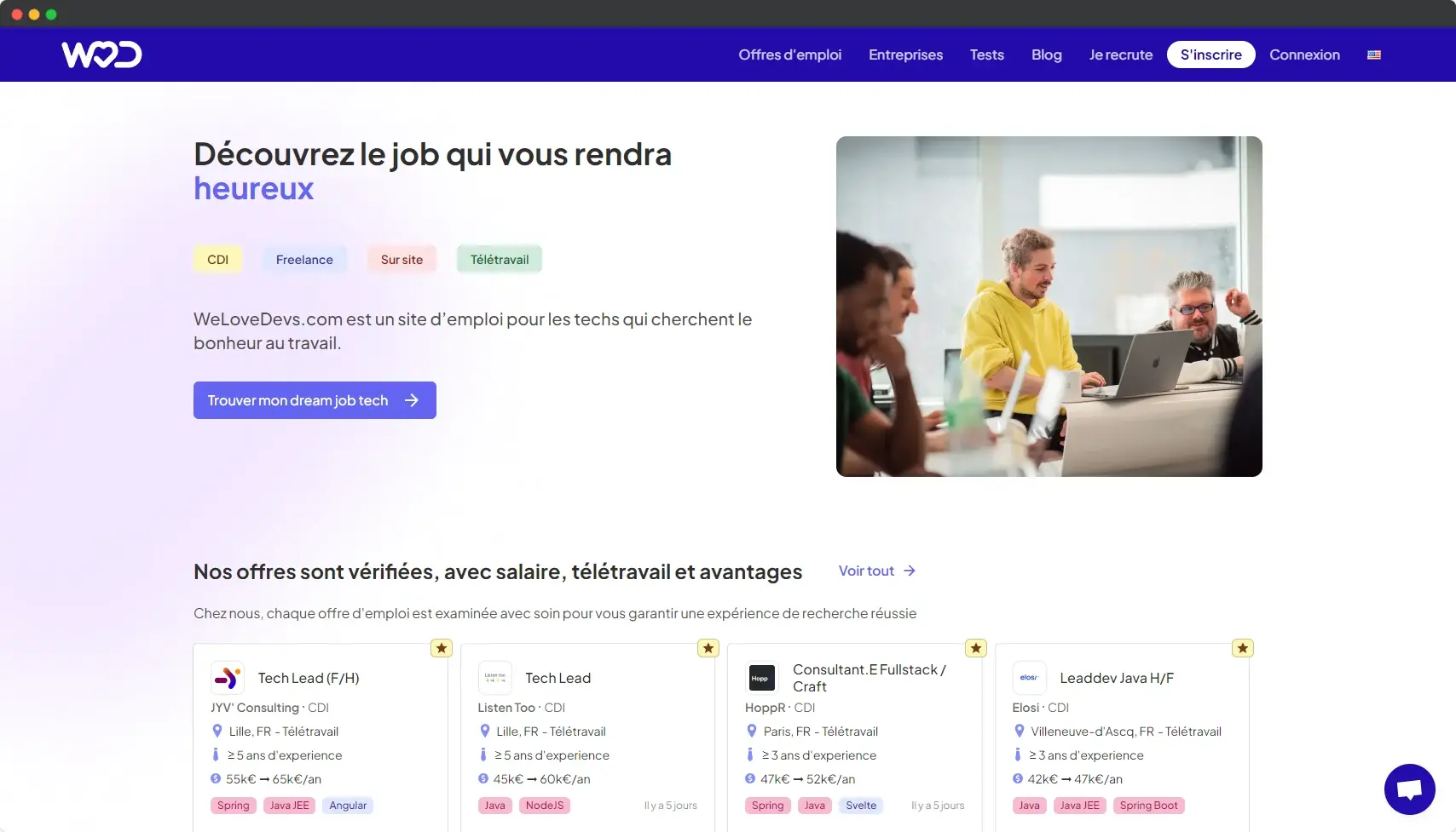Blogduwebdesign trouver emploi digital tech web we love devs