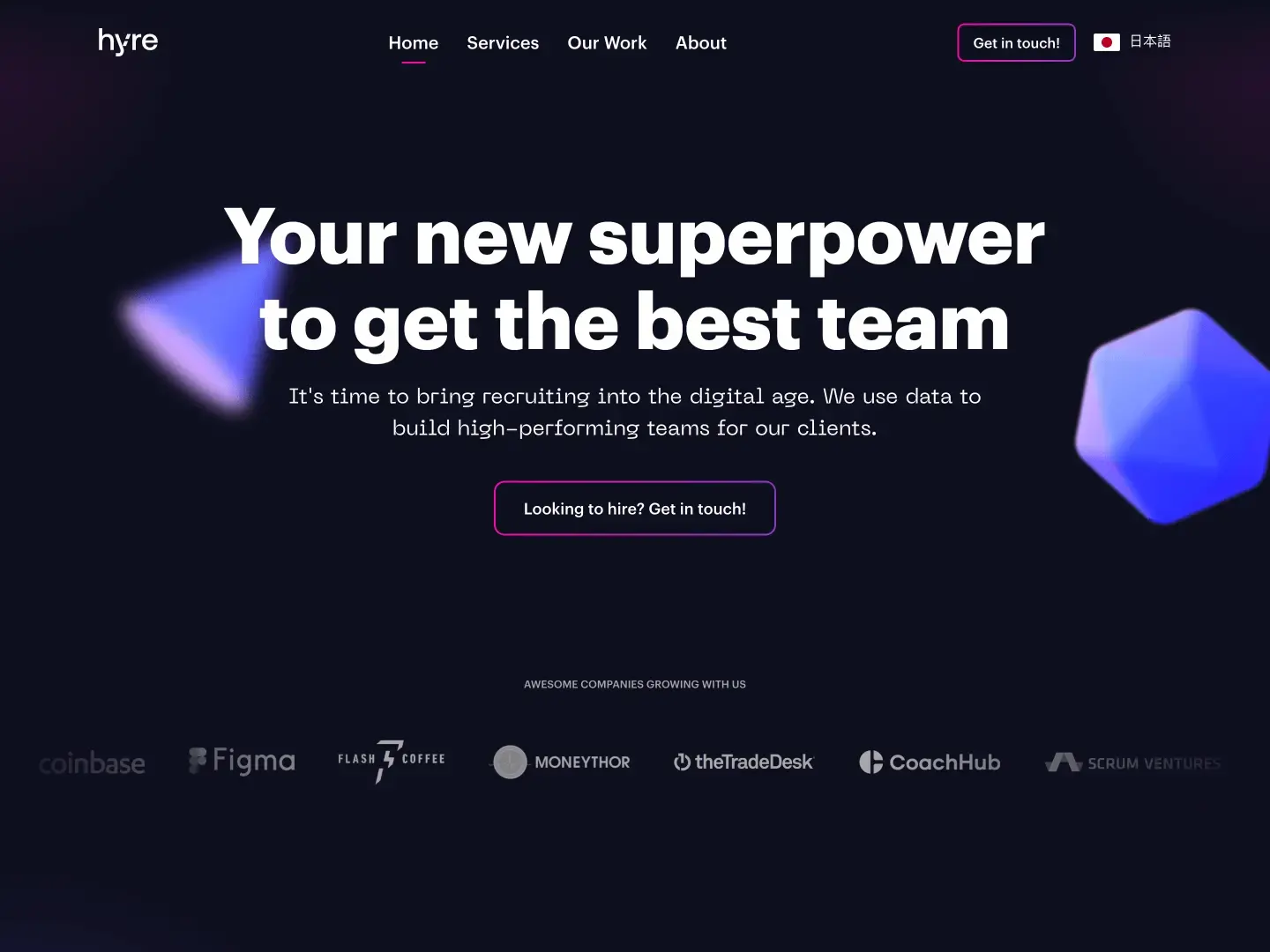 Blogduwebdesigner webdesign inspiration sites dark mode hyre