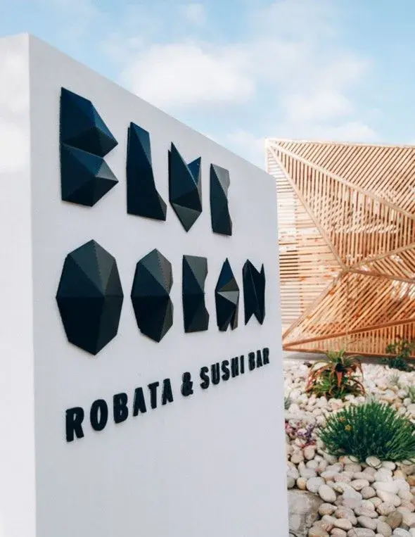Projet enseigne signalétique Blue ocean sushi