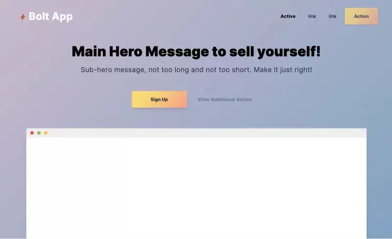 Bolt app template