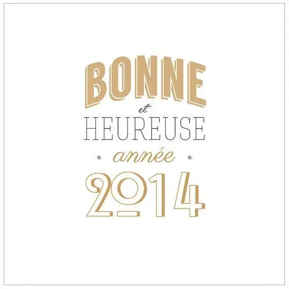 Bonne annee 2014