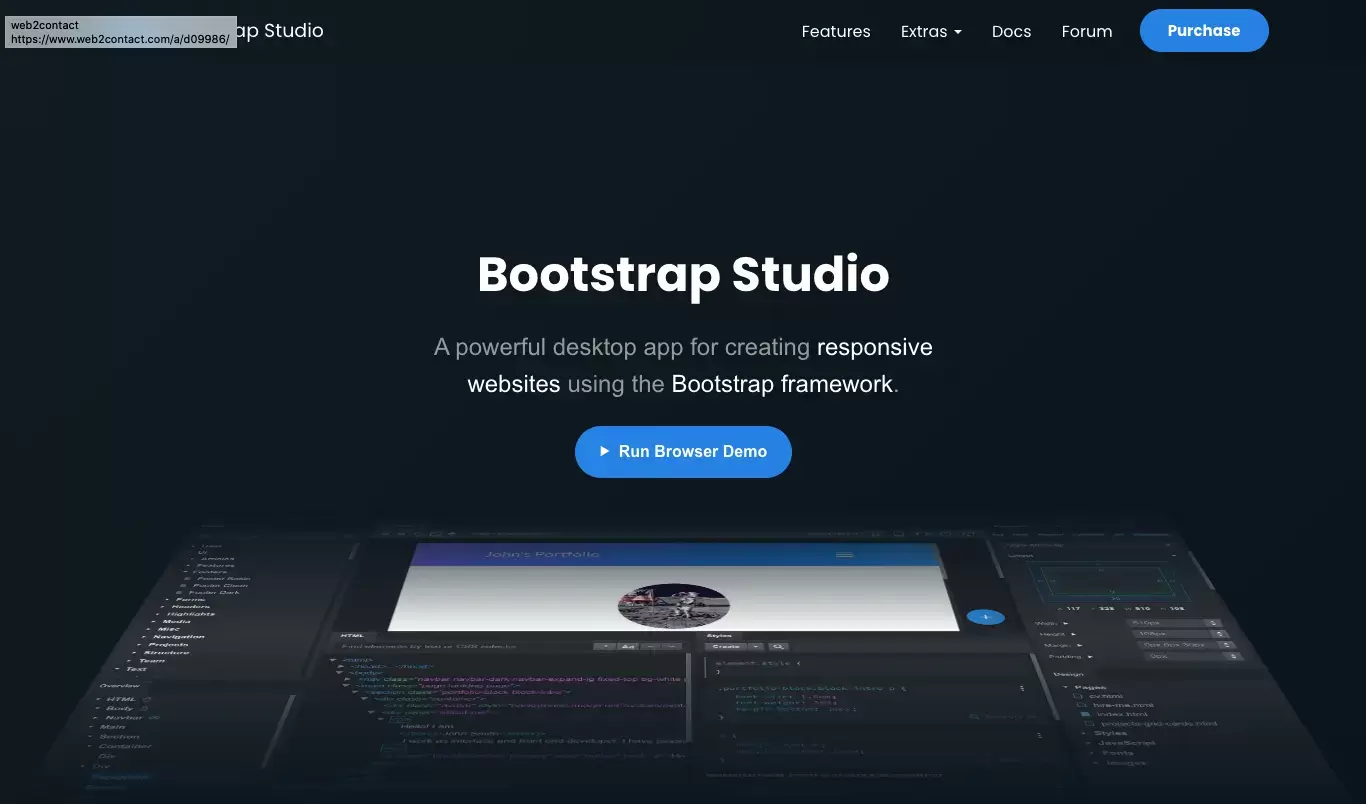 Bootstrap studio