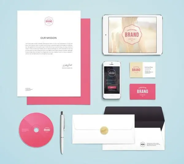 Mockup charte graphique Branding identity mockup vol 4