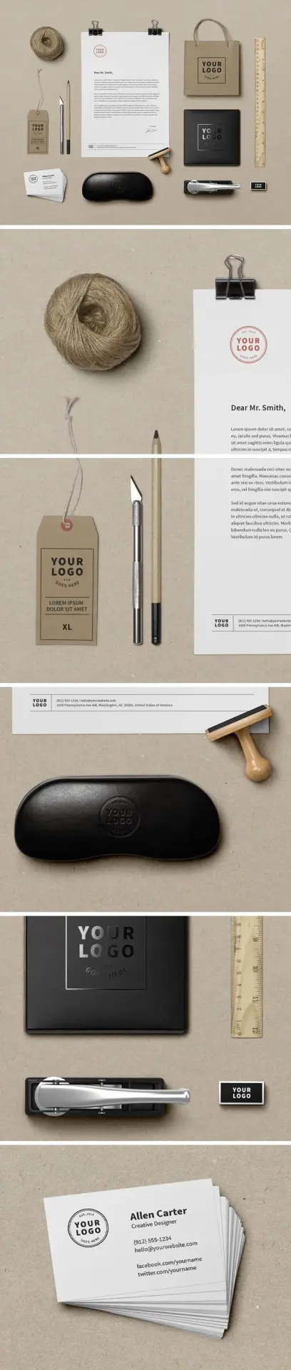 Mockup charte graphique Branding identity mockup vol 9