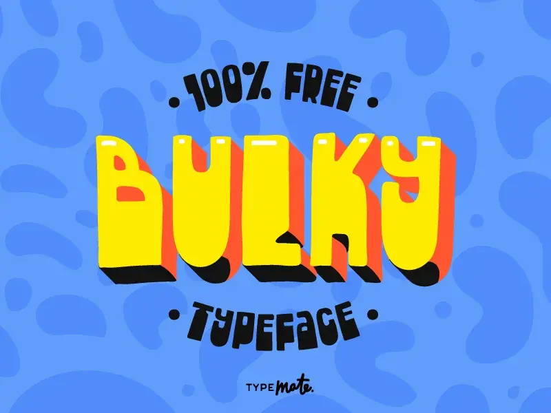 Bulky typeface